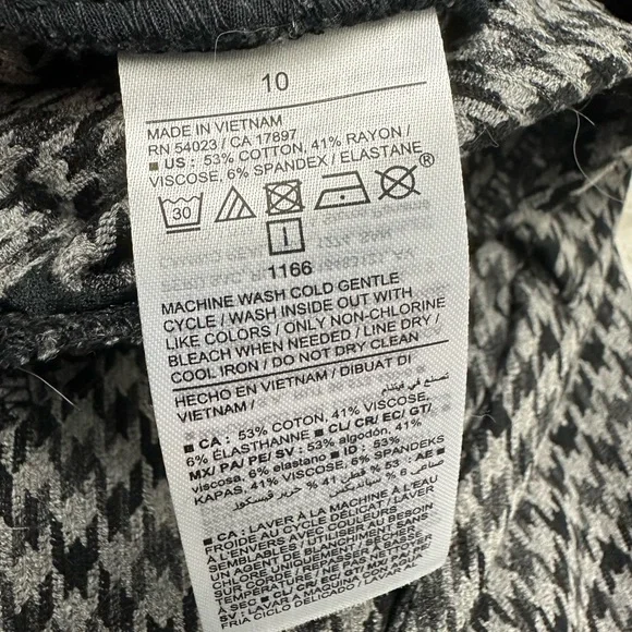 Women’s Old Navy houndstooth pixie pants size 10 NWT - Picture 4 of 5